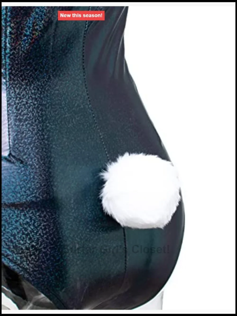 Wannsee Bunny Cosplay Bodysuit Set Holographic Polye